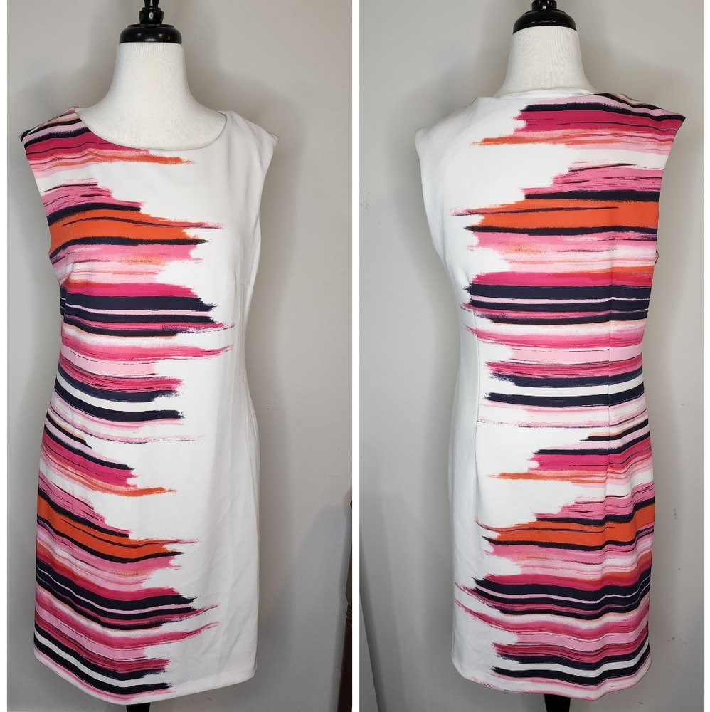 Sandra Darren brushstrokes dress Sz 12